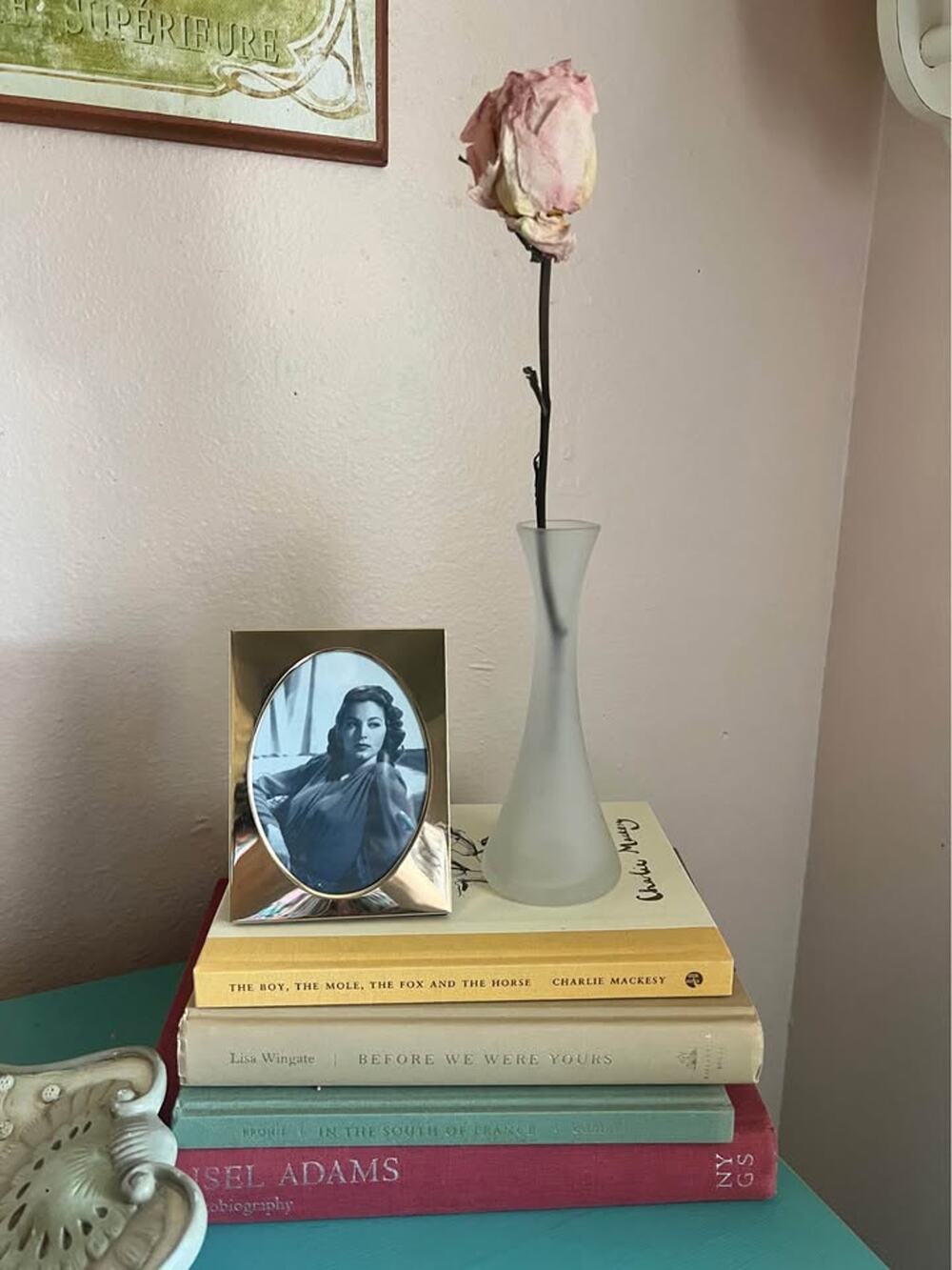 Vintage Brass Music Box Photo Frame Plays โLove Storyโ Hollywood Regency Style